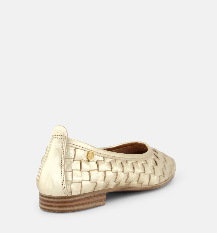 Carmela - Gold Kite woven leather ballet flats - Size 40