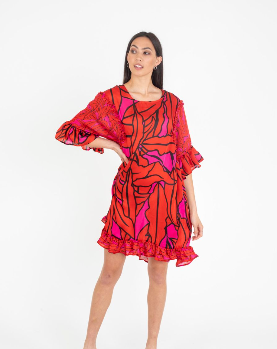 COOP by Trelise Cooper - 'Love me or leaf me' dress - Size XS