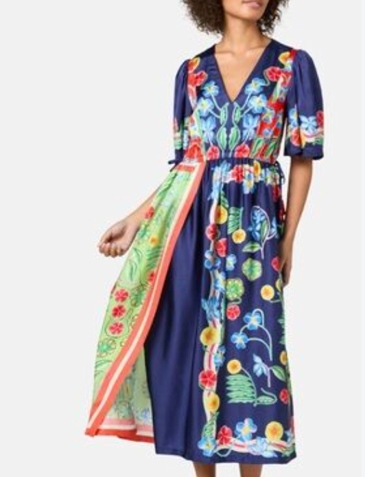 Gorman x Carla Petelski - Botanica Print Scarf Dress - Size 6