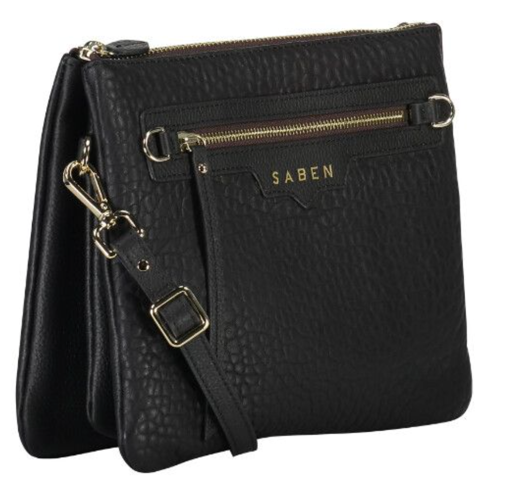 Saben - Matilda black bubble leather bag