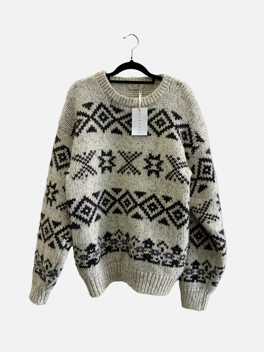 Casual Club Vintage Wool Blend Aztec Jersey Size L