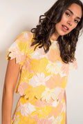 Amber Whitecliffe - Mallorca flower lace top - Size 8