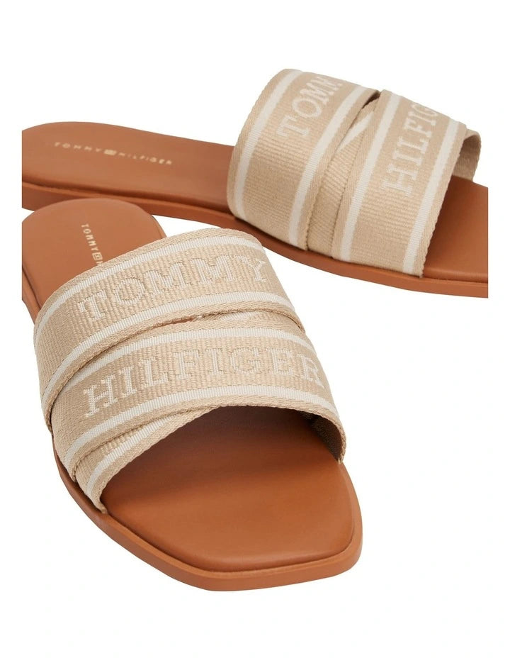 Tommy Hilfiger - Woven logo mules - Size 39